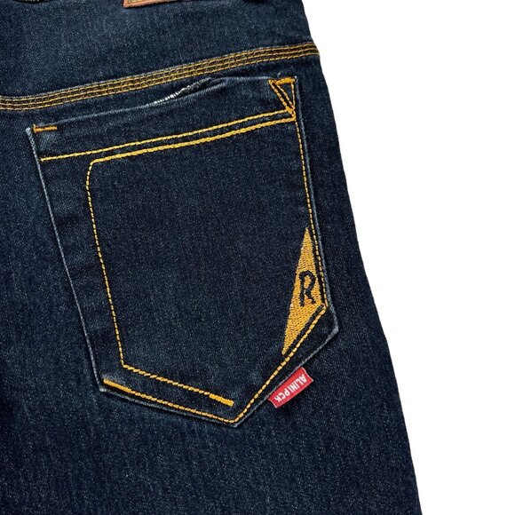 Alini PCK Jeans Women's Denim Jeans Size 33 Stretch Mid Rise Slim Leg Navy - Picture 5 of 12